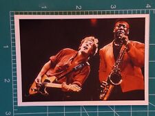 1989 Panini Smash Hits Pop Stars Sticker card BRUCE SPRINGSTEEN CLARENCE CLEMONS picture