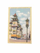 Vintage Postcard 1940s Business District Chinatown San Francisco California CA picture