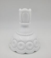 Vintage LE Smith Moon & Stars White Milk Glass Candle Candlestick Holder picture