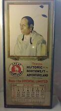1928 AUGUST Great Northern Route Of The Oriental Limited Calendar Sheet Framed picture