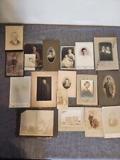  Photo Lot Of 34 Antique Cabinet Cards RRPC Snapshot CDV picture