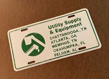UTILITY SUPPLY & EQUIPMENT License Plate Chattanooga Atlanta Memphis Okahumpka  picture