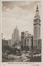 RPPC Postcard Metropolitan & New York Life Bldgs NYC New York  picture