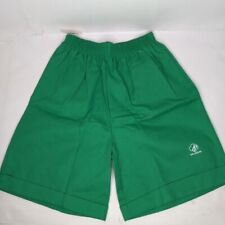 Vtg. Official Girl Scout Women's Green Elastic Waist Hiking Shorts Size Medium picture