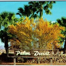 1956 Palm Springs, CA Desert Planned Community Welcome Sign Teich Cathedral A215 picture