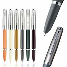 1xJinhao 86 Resin Classic Fountain Pen Silver Cap Extra Fine Nib 0.38mm Ink Pen picture