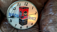 Large RCA Radio Service light-up clock Excellent condition, 1940s or 50s PAM? picture