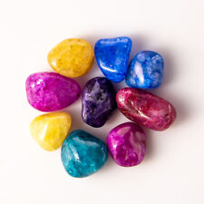 50g Tumbled Colorful Crackle Quartz Mix Gemstone Crystals 3-8 Stones Gems Rocks picture