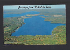 c.1960s Greetings From Whitefish Lake Wisconsin WI Hayward Postcard UNPOSTED picture