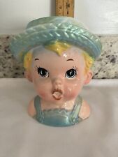 Vintage E O  Brody Head Vase Young Boy picture