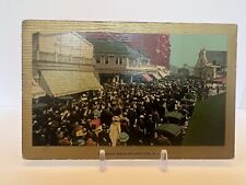 Vintage 1908 Postcard The Board Walk, Atlantic City, N.J. Restaurant Gold Border picture