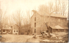 RPPC 1895 Old farmstead, three story barn, family postcard a48 picture