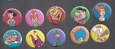 Retro Repro Set of 10 Flintstones pinback buttons 1.25