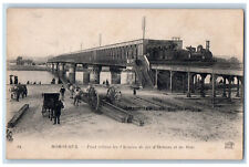 Bordeaux France Postcard Bridge Connecting The Orléans Midi Railways c1910 picture