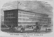 PIONEER TOBACCO FACTORY BROOKLYN NEW YORK ARCHITECTURE HORSES CARRIAGES CARTS picture