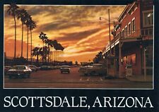 West Main Street Scottsdale Arizona Chrome 4x6 UNP Postcard picture