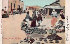 Ciudad Juarez Mexico Market Scene Southwest Pottery Early 1900s Vtg Postcard A1 picture