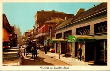 1950s Bourbon Street New Orleans LA Al Hirt's Club Horse Cars Vintage Postcard picture