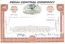 1969 Penn Central Railroad - capital stock certificate picture