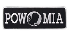 POW MIA 10 INCH IRON ON LARGE LOWER BACK PATCH  picture