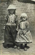 Postcard RPPC c1930s Two Young Dutch Girls Real Photo picture