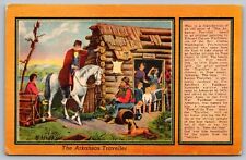 Arkansas Traveller Edward Payson Washburn Painting Linen Horse Vintage Postcard picture