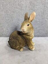 Resin Bunny Rabbit Stone Textured 6” Tall Spring Easter Decor picture