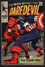 DAREDEVIL #43 6.0 // 1ST BATTLE DAREDEVIL VS CAPTAIN AMERICA MARVEL COMICS 1968 picture