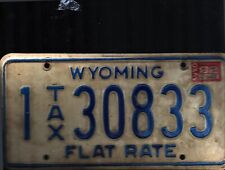 Vintage 1982 WYOMING License Plate - Crafting Birthday MANCAVE slf picture