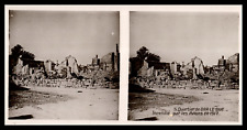 World War I, Bar-le-Duc burned by airplanes, 1917, Tirag stereo picture