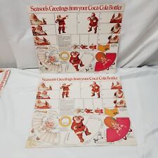 Lot Of 2 - Vintage Coca-Cola Christmas Gift Tags & Decorations, Uncut on Sheet picture