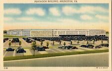 Pentagon Building, Arlington, Virginia Linen Postcard Vintage picture
