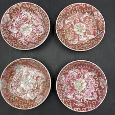  P.C.T. 4 pc Hand Decorated in Hong Kong Japanese Porcelain Ware Small Bowl 4”   picture