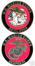 MARINE CORPS DEVIL DOG  DRILL INSTRUCTOR CHALLENGE COIN picture