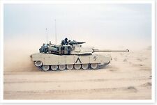 1st Armored Division M-1A1 Abrams Tank Northern Kuwait Desert Storm 8x12 Photo picture