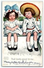 1907 Children That Looks Good To Me Katharine Gassaway Monroe City MO Postcard picture