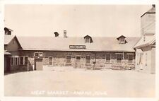 Real Photo Postcard Meat Market in Middle Amana, Iowa~124830 picture