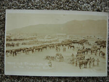 RPPC-EL PASO TX-MA RI TROOPS-CAMP-MEXICAN BORDER WAR-HORSES-W H HORNE-1916-TEX picture