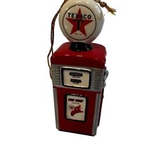 Vintage Enesco Texaco Fire Chief Gas Pump Ceramic ornament  picture