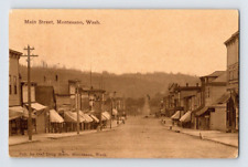 1911. MAIN ST. MONTESANO, WASHINGTON, OWL DRUG STORE PUB. POSTCARD BQ24 picture