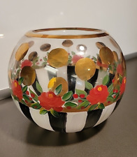 Mackenzie-Childs Glass Globe Vase, Large, Heirloom Pattern, 5