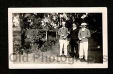 1920s/30s GOLFERS MEN ON GOLF COURSE CLUBS OLD/VINTAGE PHOTO SNAPSHOT- F1000 picture