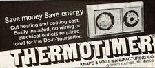 1978 Vintage Print Ad Knape & Vogt Manufacturing Thermotimer Save Money Energy picture
