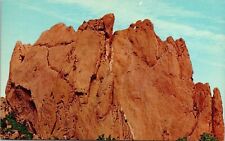 Gigantic Rock Formation Garden Gods Colorado CO Mammoth Postcard UNP VTG Unused picture