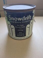 Vintage SNOWDRIFT Shortening / Tin Litho Advertising Can Pail / New Orleans, LA picture