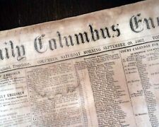 Rare Confederate COLUMBUS GA Georgia Stonewall Jackson 1862 Civil War Newspaper picture