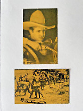 Vintage 1920-30 Arcade Silent Picture Cards TOM MIX & NEAL HART Two-Gun Man picture