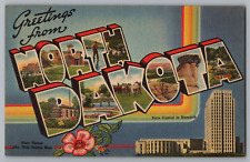Postcard Greetings From North Dakota, Large Letter picture