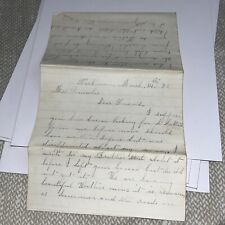 Antique Post Civil War Parkman OH Ohio Letter Mentions She is “Busy making Sugar picture