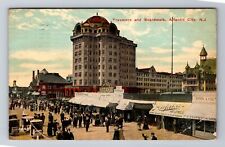 Atlantic City NJ-New Jersey, Traymore And Boardwalk, Vintage c1913 Postcard picture